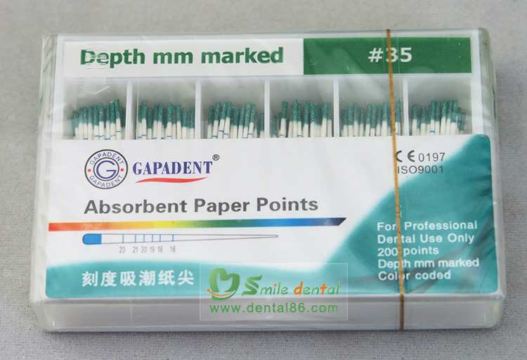 Absorbent Paper Points Depth mm Marked